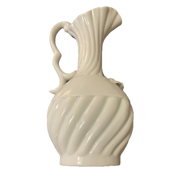 Lenwile China Ardalt Japan - Pitcher Vase With 3D Floral Design on Front / Top - Picture 13 of 16